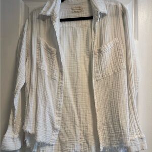 Urban Outfitters White Textured Top